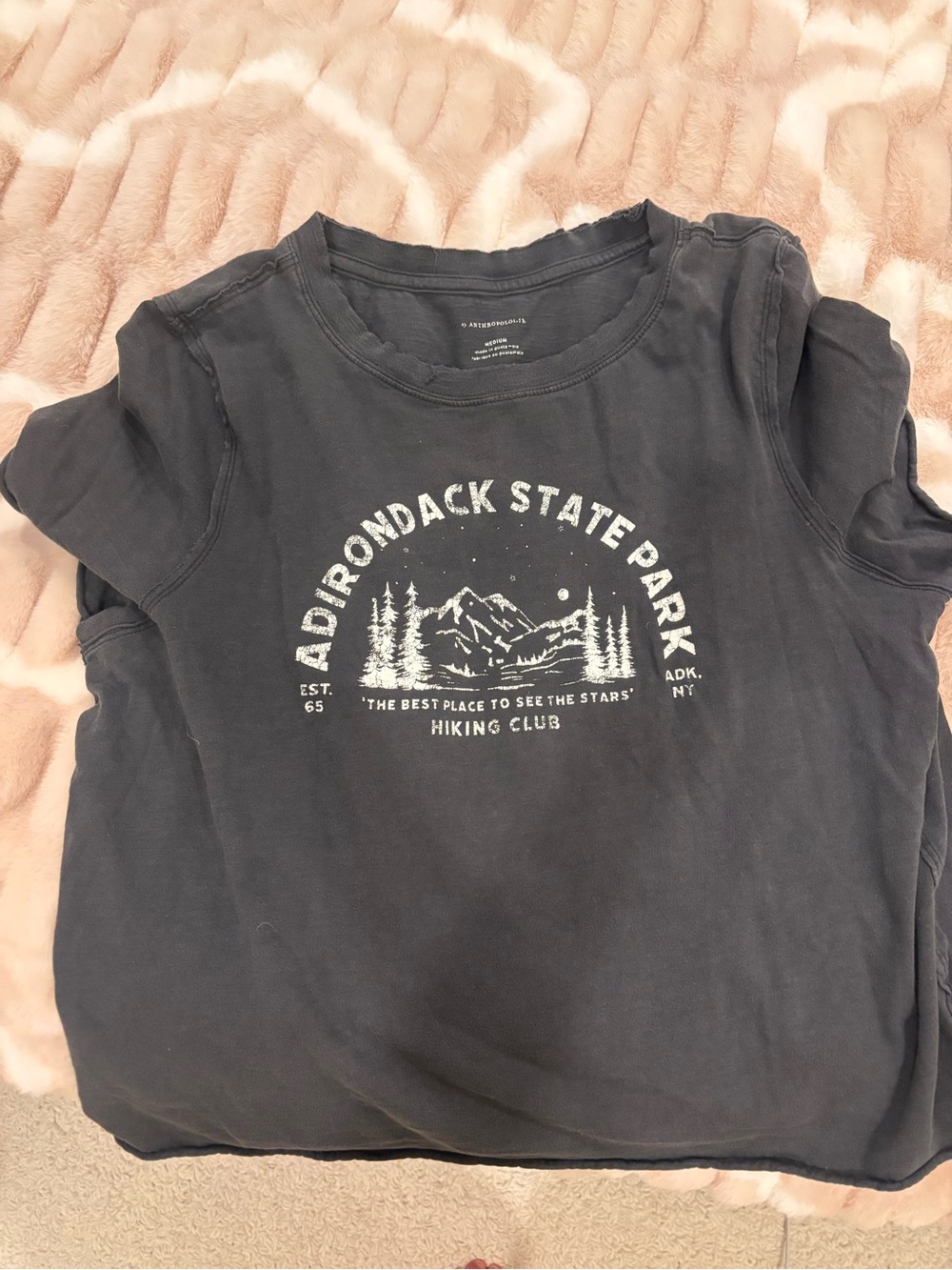 Anthropologie Black Adirondack State Park Graphic Tee